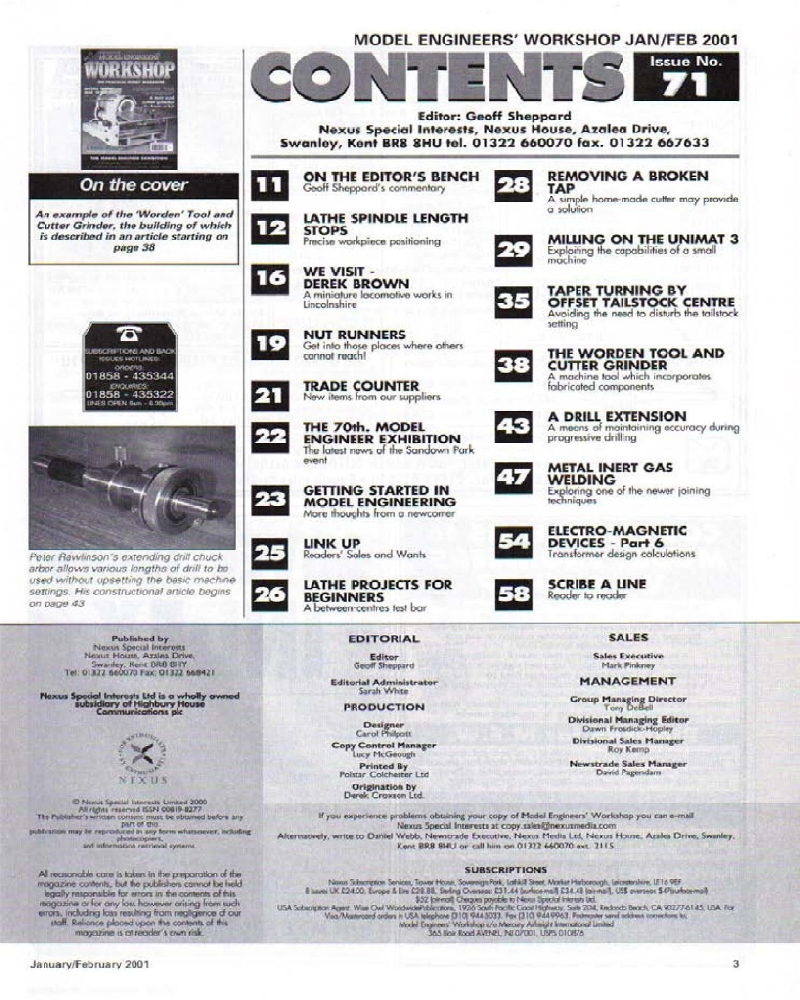 Model Engineers 2001-071